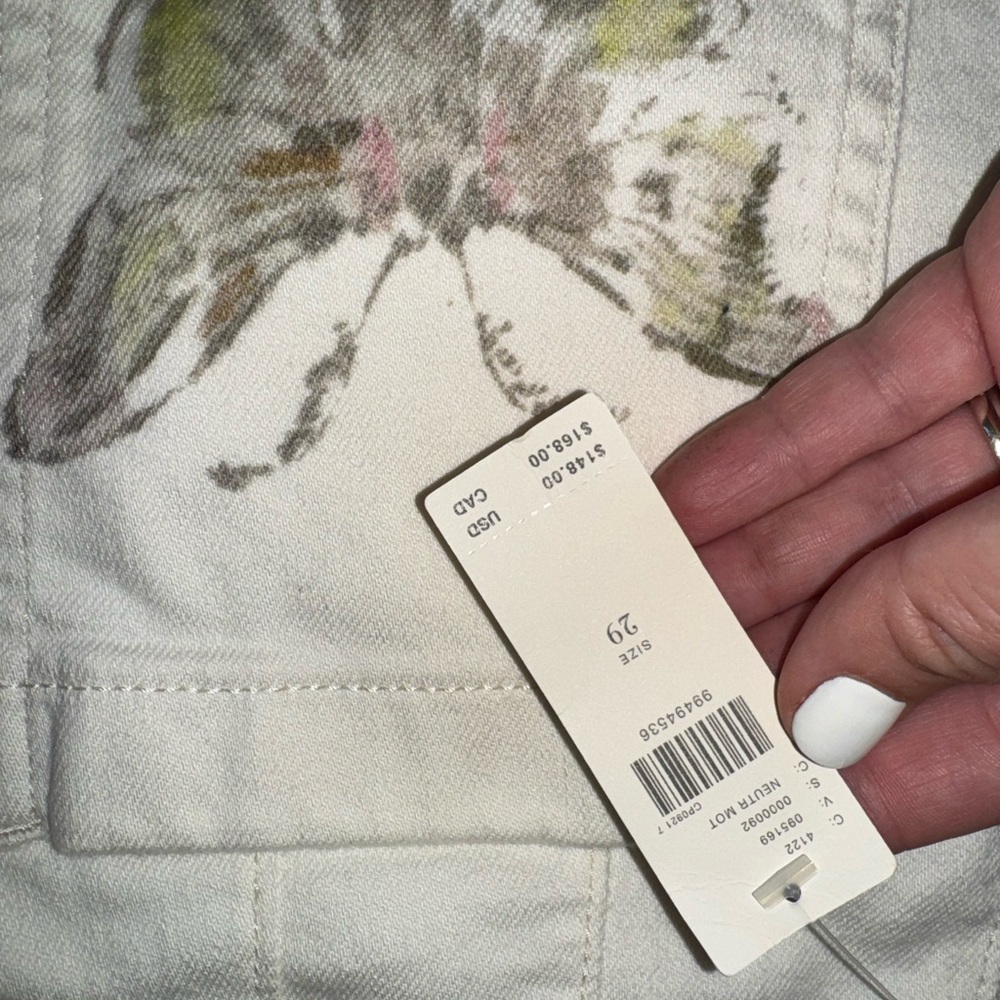 Anthropologie The Swan Gossip Colette Denim Crop Wide-Leg Jeans by Maeve Size 29 - Picture 9 of 12